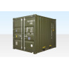 10FT X 8FT SHIPPING CONTAINER (ONE TRIP) GREEN (RAL 6007)
