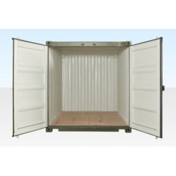 10FT X 8FT SHIPPING CONTAINER (ONE TRIP) GREEN (RAL 6007)