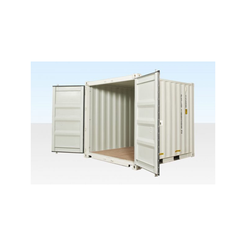 10FT X 8FT SHIPPING CONTAINER (ONE TRIP) WHITE (RAL 9003)