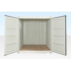 10FT X 8FT SHIPPING CONTAINER (ONE TRIP) WHITE (RAL 9003)