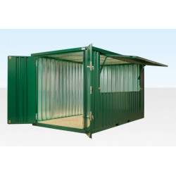 4M XL FLAT PACK KIOSK (RAL6005) – GREEN